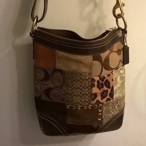 Coach patchwork shoulder bag
